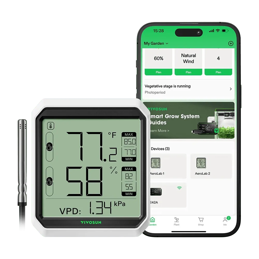 TERMOHIGROMETRO BLUETOOTH AEROLAB VIVOSUN
