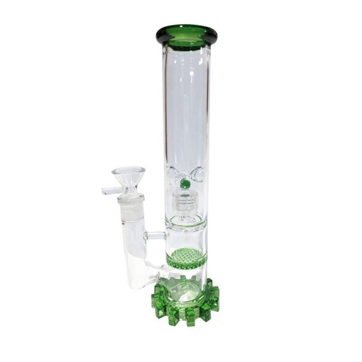 [s013] BONG GEAR GREEN GLASS